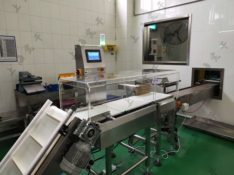 High accuracy incline conveyor checkweigher
