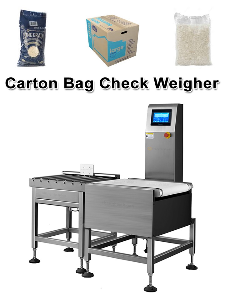 Food Carton Box Weighing Scale Checkweigher