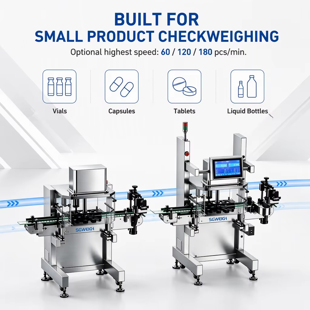dual station checkweigher tare weight real time transmission