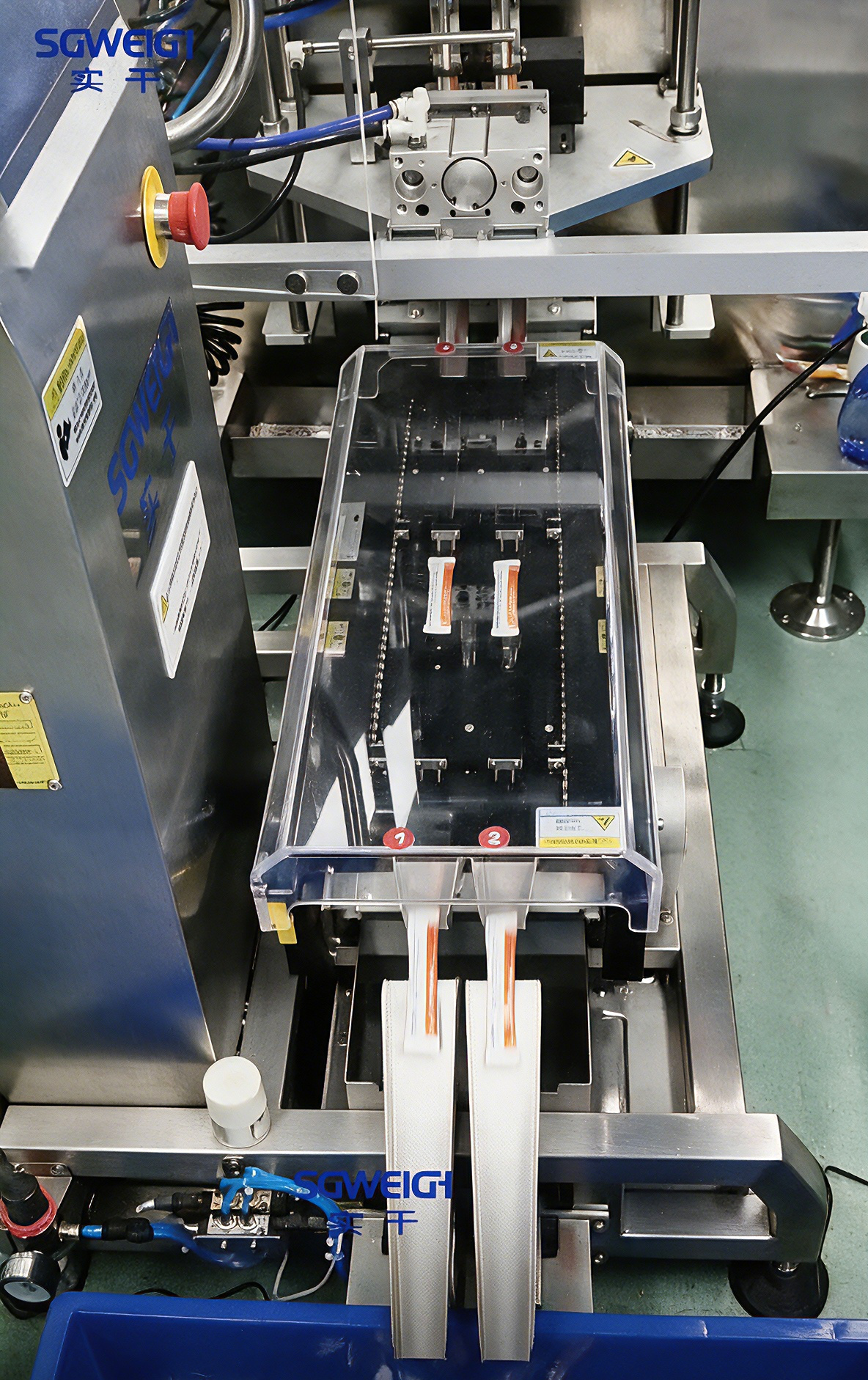 dual lane checkweigher with automatic reject system